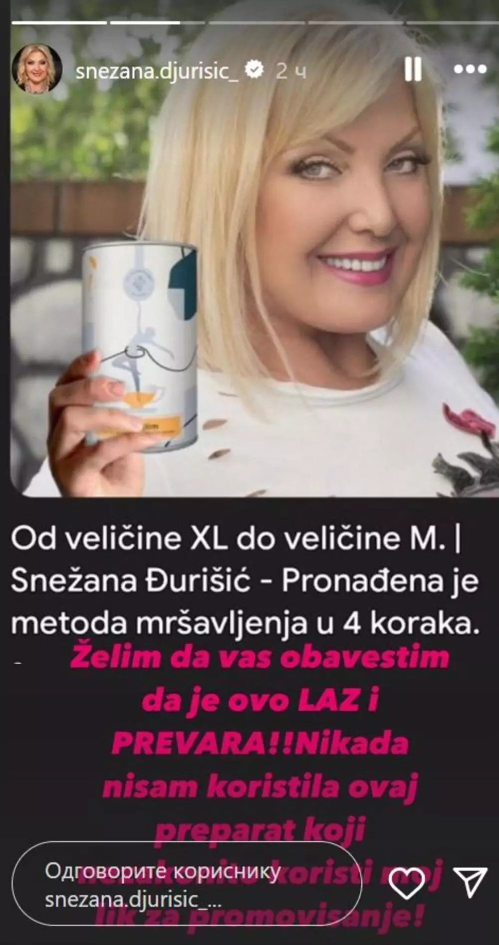 Saopštenje Snežane Đurišić svet portal svet