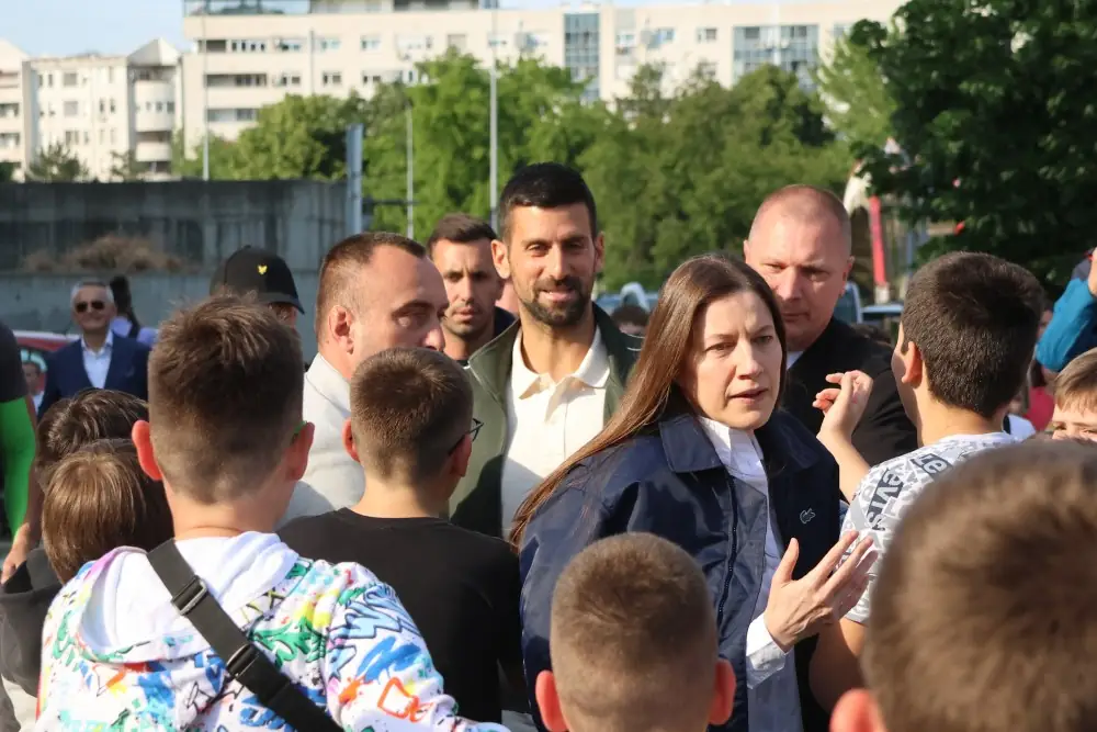 Novak Đoković otvorio je teniski teren svet portal svet