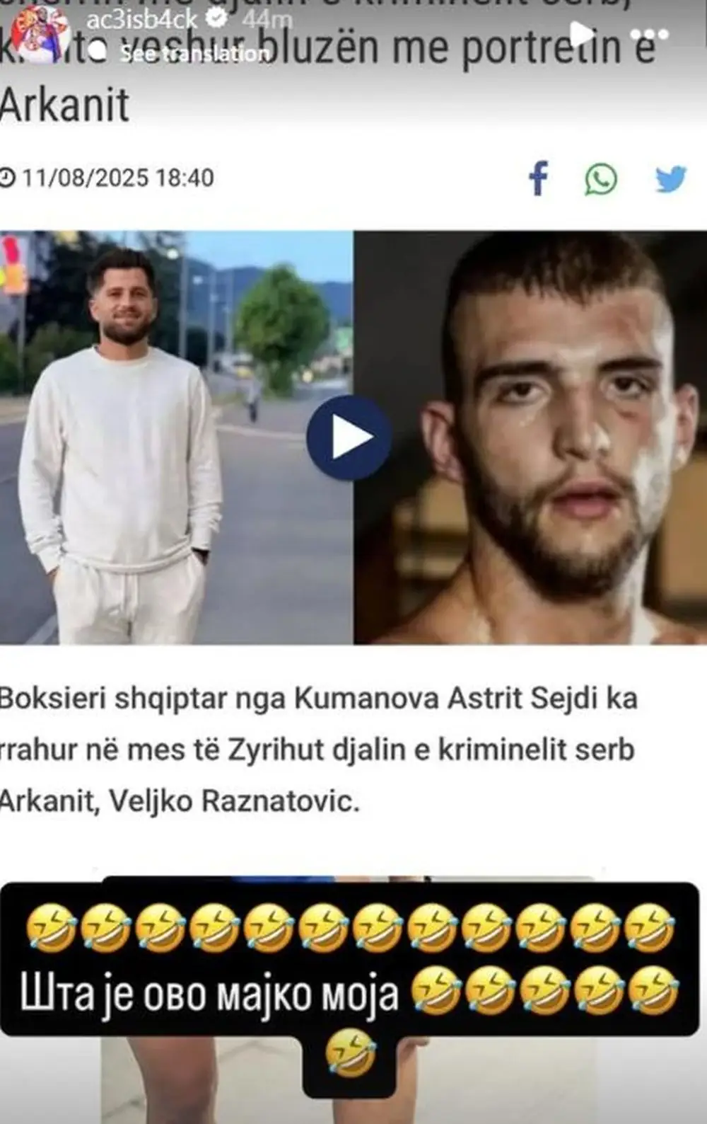 Veljko Ražnatović pretučen svet portal svet