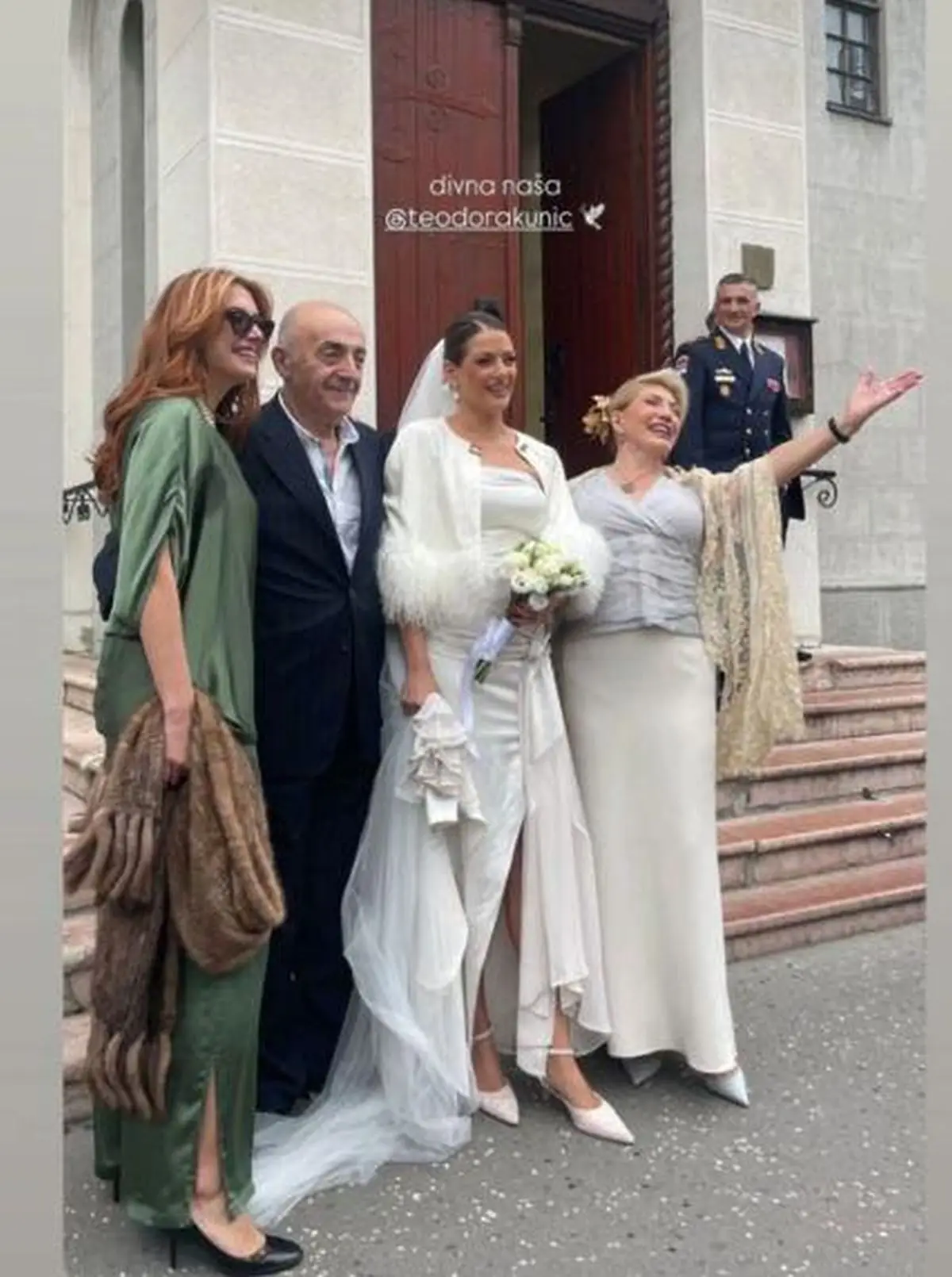 Suzana Mančić i Nebojša Kunić na ćerkinom venčanju