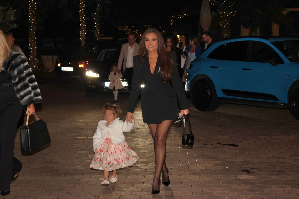 Tamara Milutinović sa ćerkom na rođendanu sina Nadice Ademov