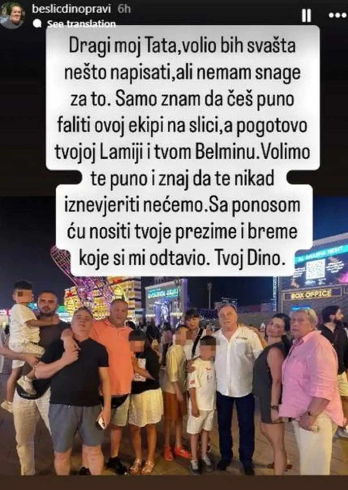 Dino Bešlić oproštaj od Halida