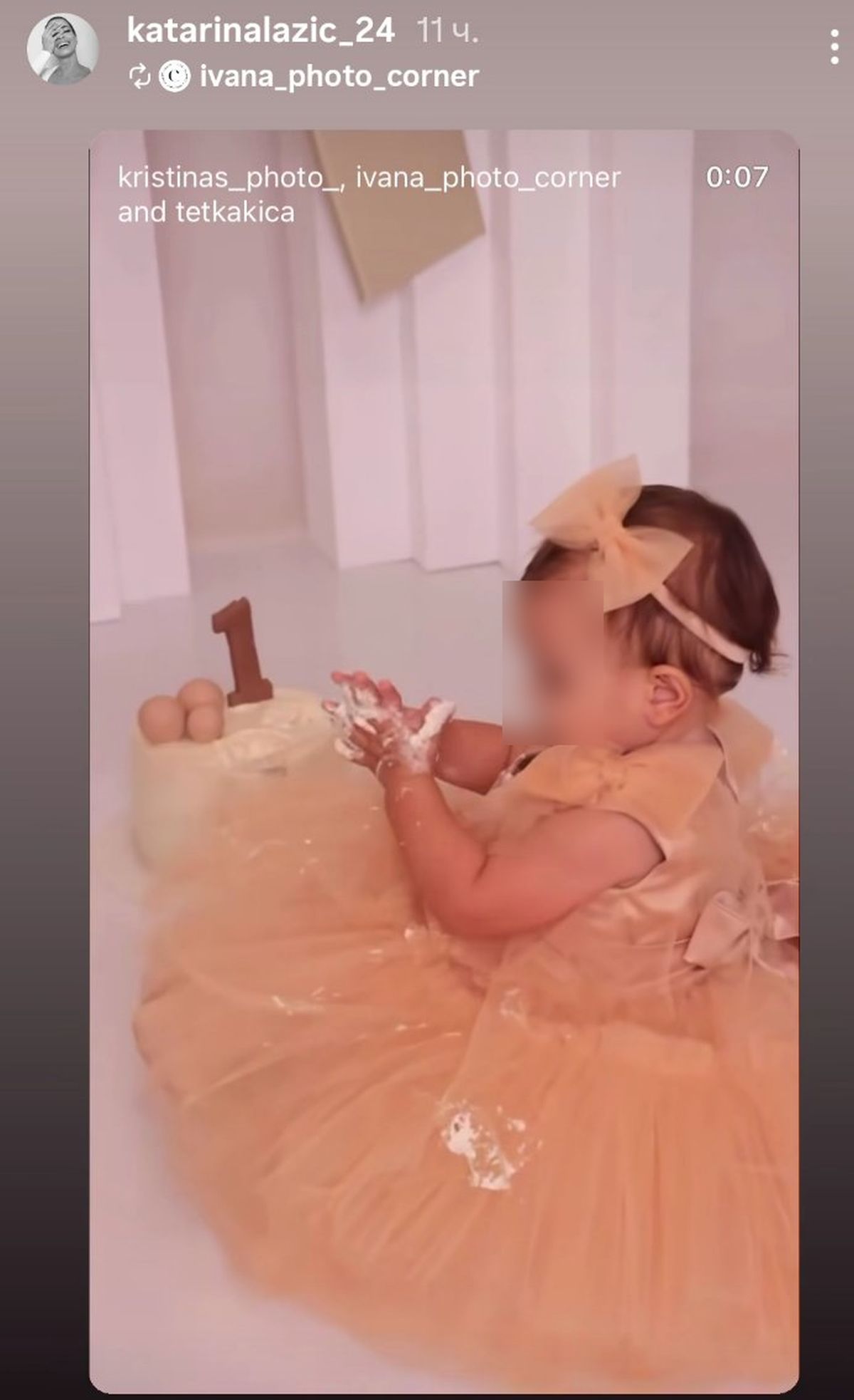 Srna Lazić prvi rođendan